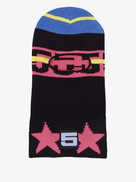 SP5DER star-motif knitted balaclava