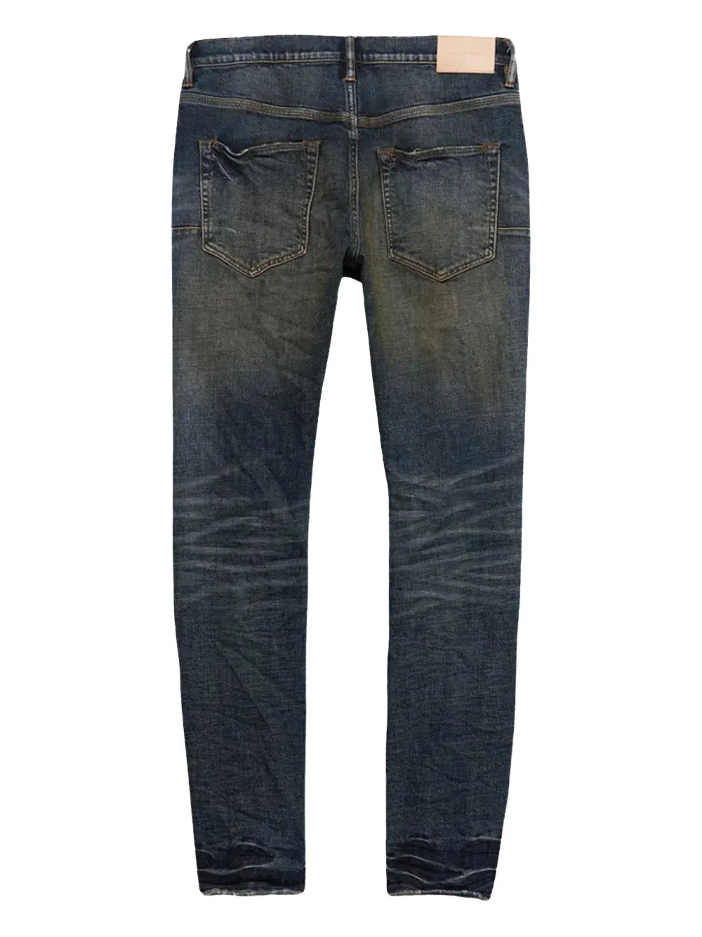Purple Brand Gerafelde jeans Blauw