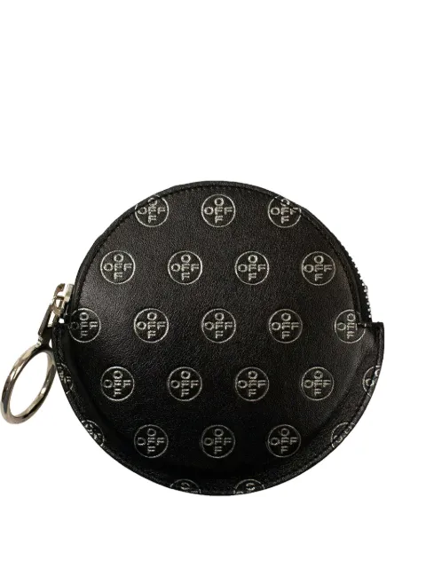 Off-White monedero con motivo del logo