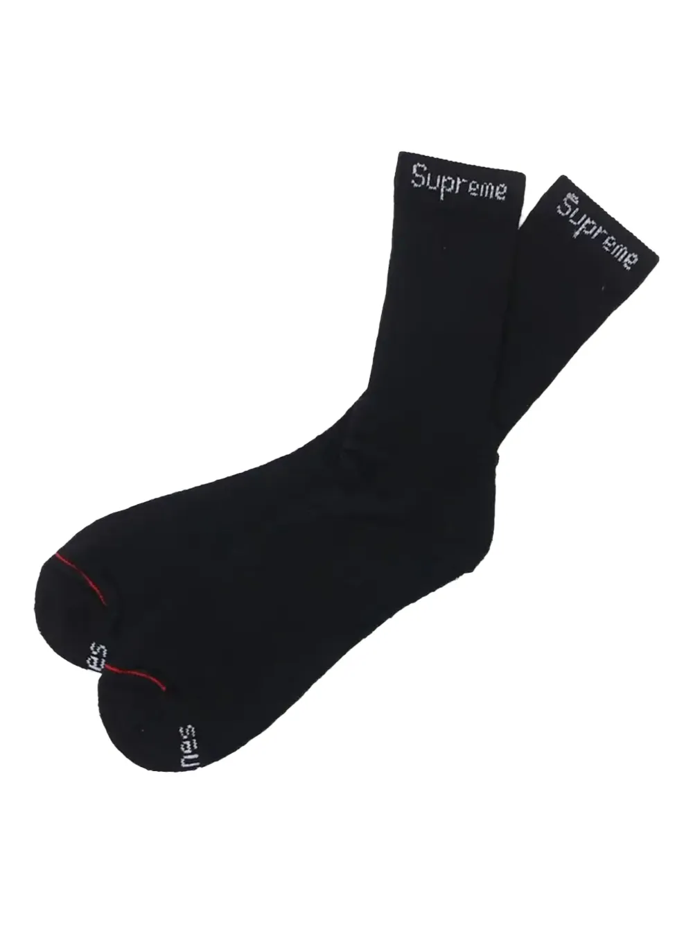 Supreme x Hanes Crew 靴下 4足組 - ブラック Supreme x Hanes Crew 靴下 4足組 - ブラック