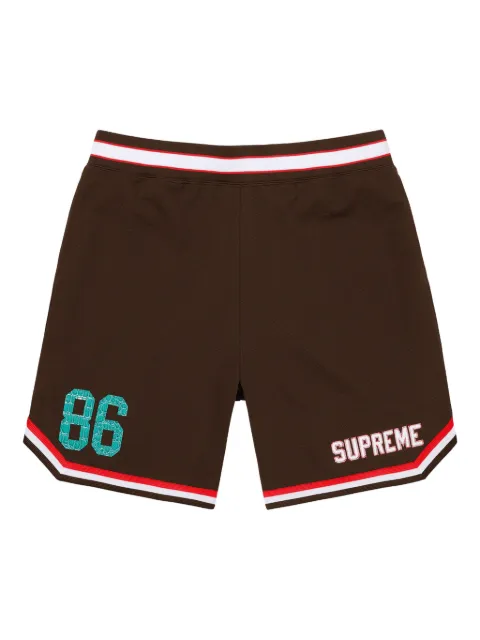 Supreme Shorts mit Streifenbesatz