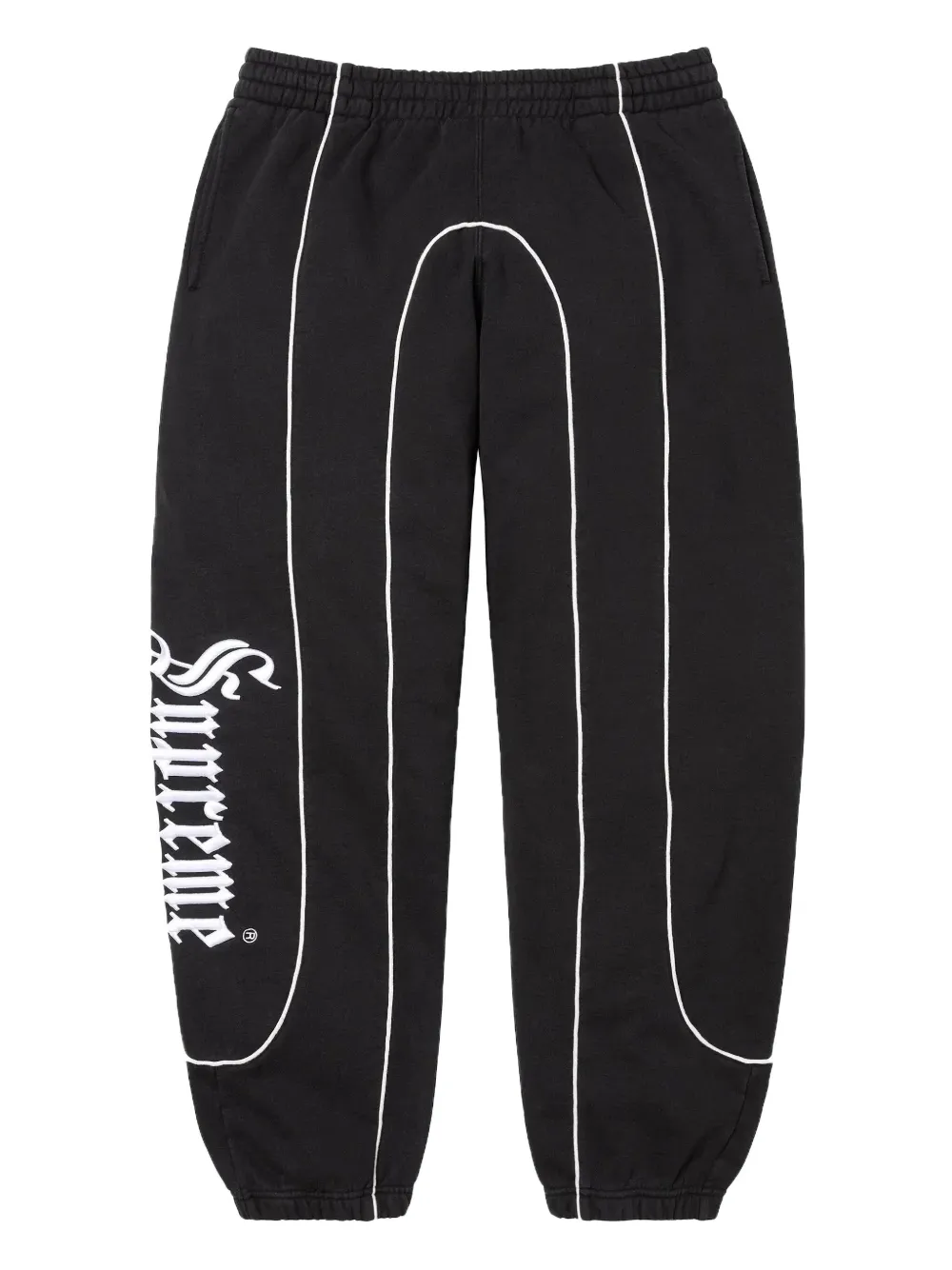 Supreme pantalon de jogging Curve Piping | noir | Image 1