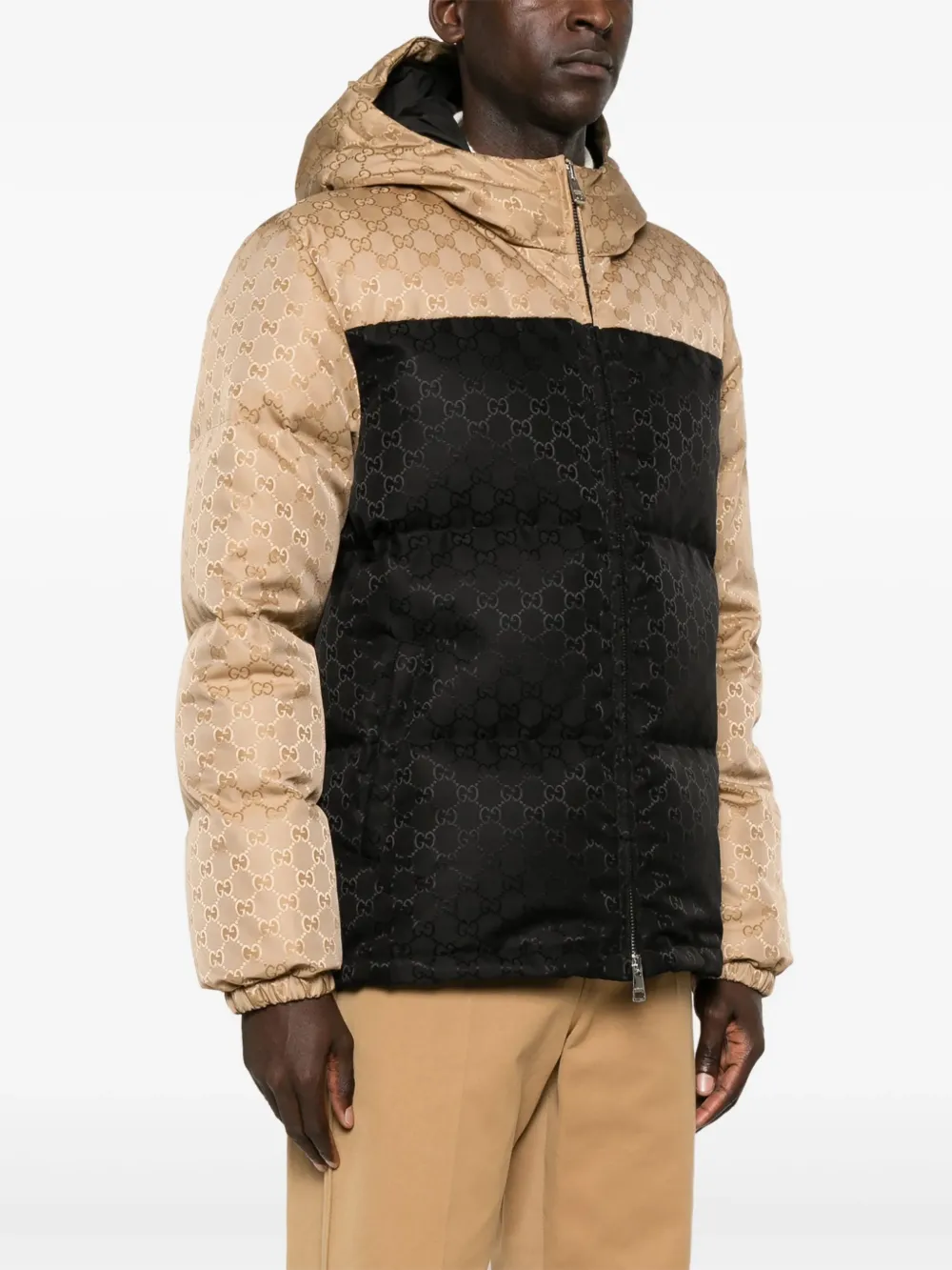 Gucci GG canvas puffer jacket Zwart