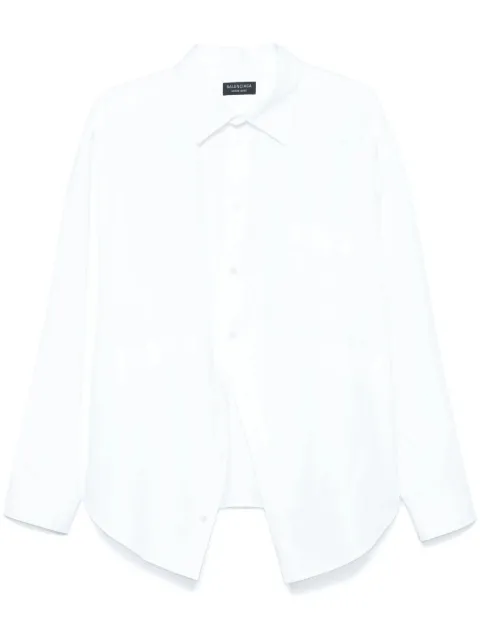 Balenciaga logo-embroidered shirt