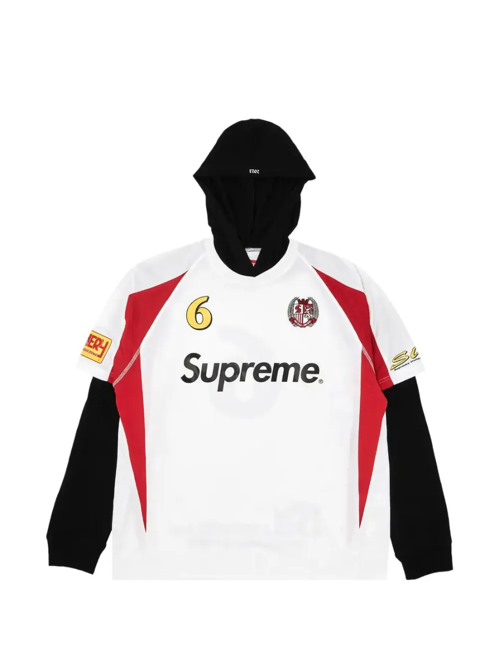 Supreme T-Shirt mit Kapuze - Weiß