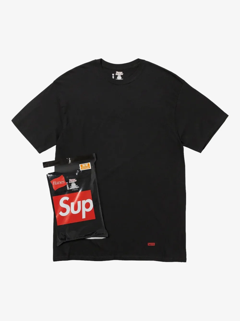 Supreme X 하네스 태글리스 티셔츠 3팩 | 블랙 | Image 1