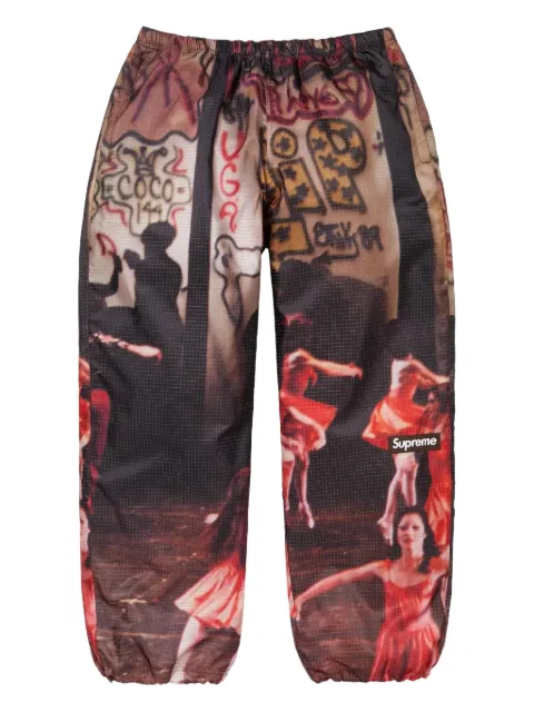 Supreme reflective ripstop track pants