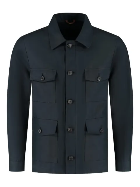 Luigi Borrelli button-fastening flap-pocket overshirt