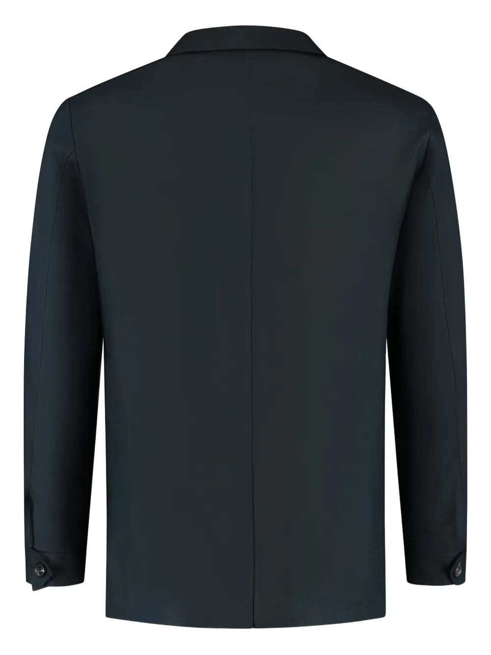 Luigi Borrelli Shirtjack met knoopsluiting en klepzak Blauw