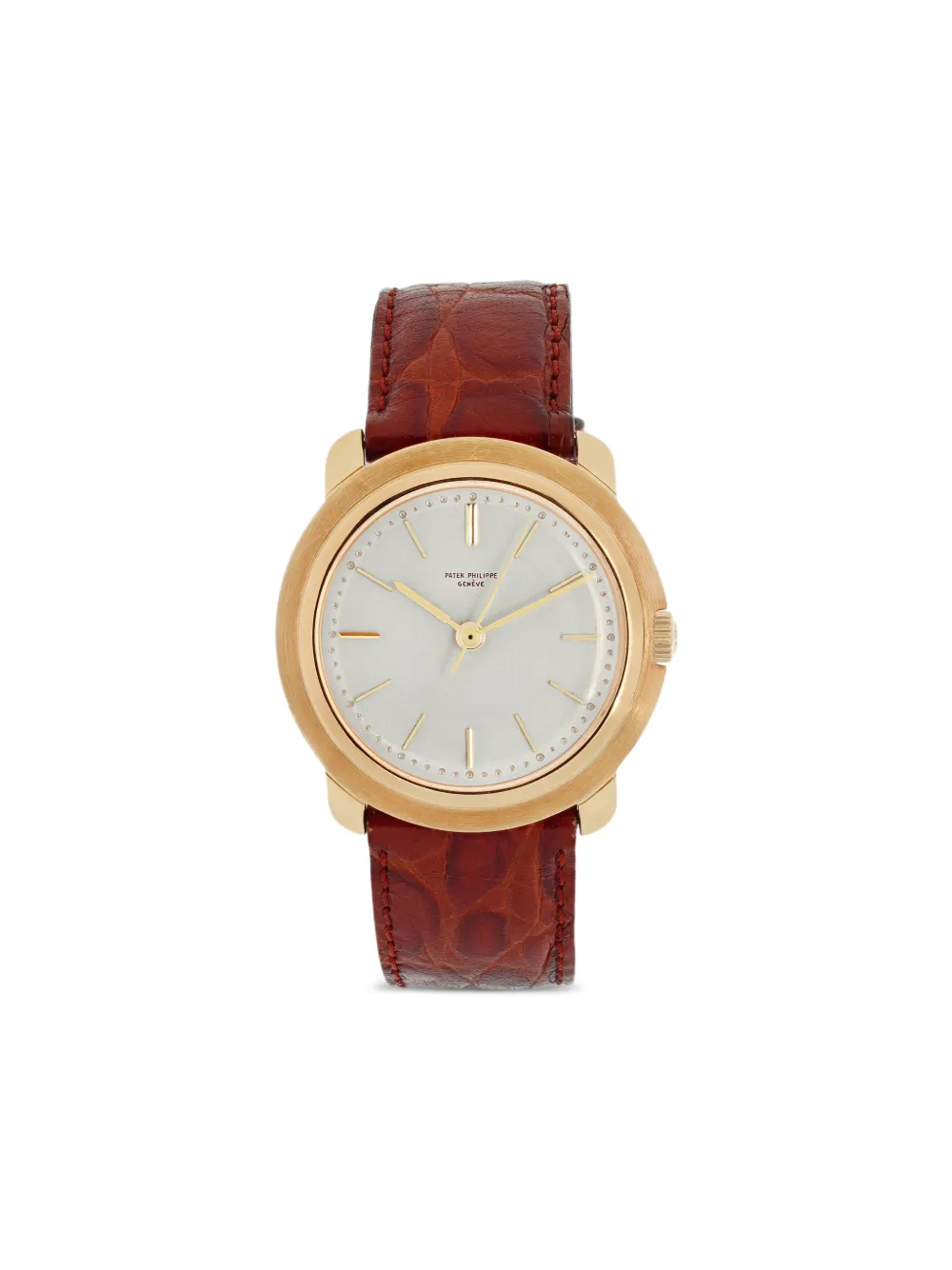 Patek Philippe Pre-Owned reloj Calatrava de 38 mm | blanco | Image 1
