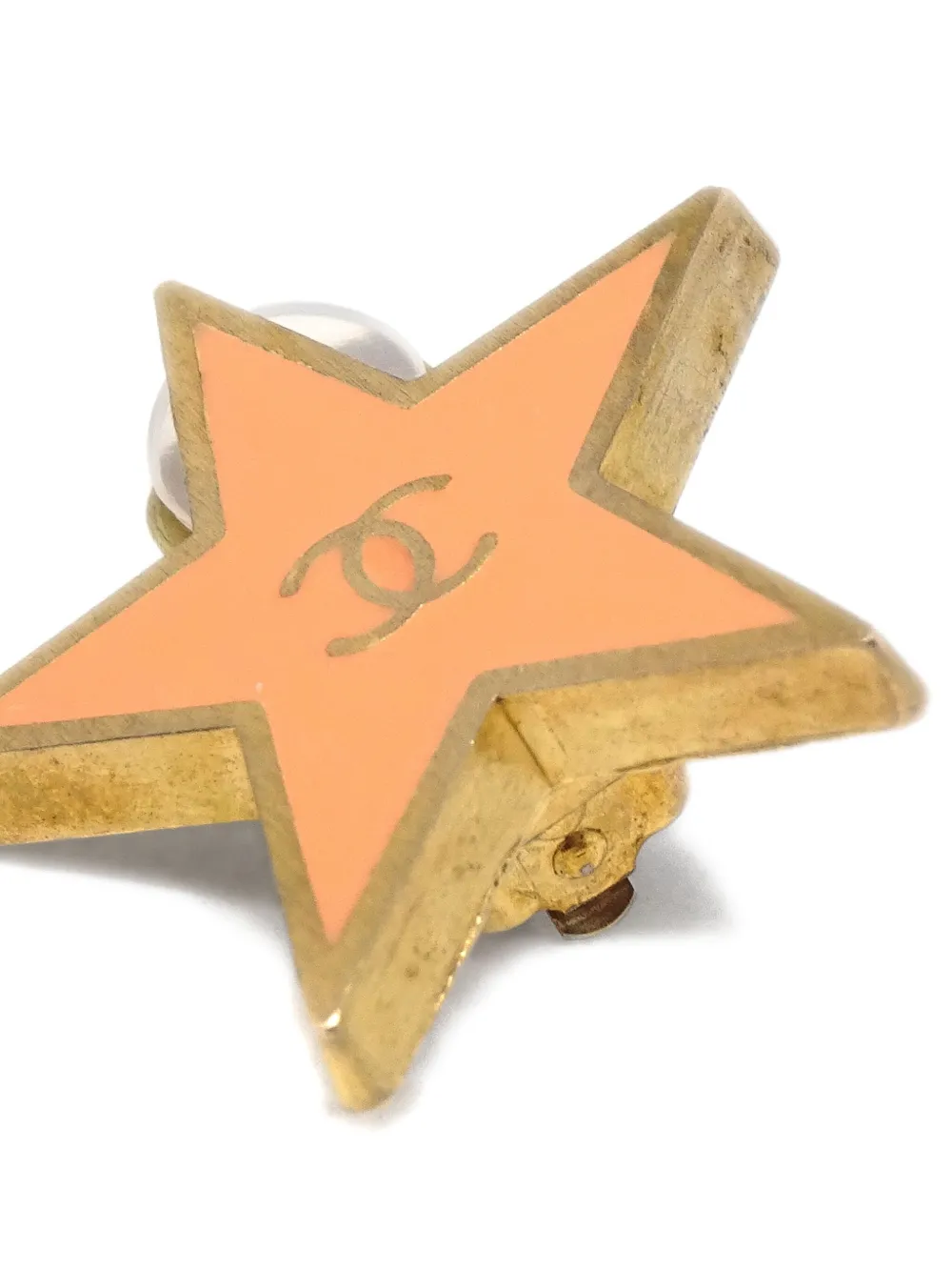 CHANEL Pre-Owned boucles d'oreilles Star à clip CC (2001) | Image 2