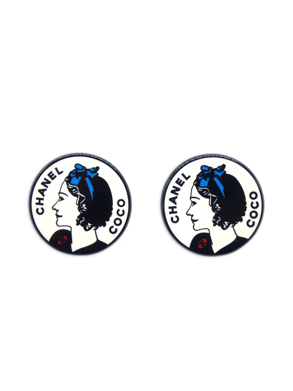 CHANEL Pre-Owned boucles d'oreilles Coco à clip (2003) | argent | Image 1