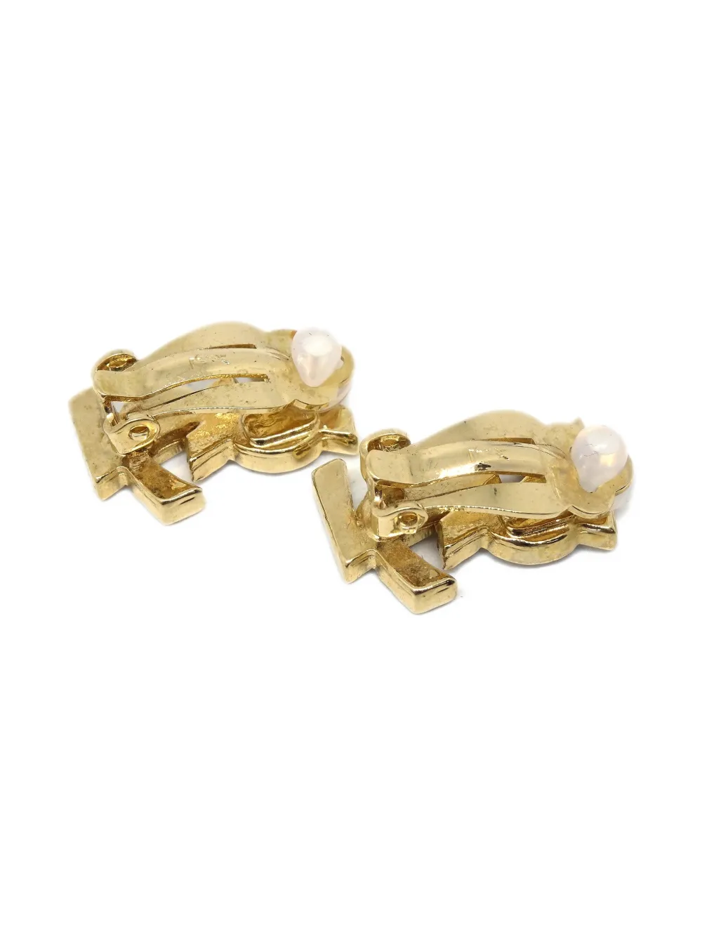 Pre-owned Saint Laurent 1990-2000s Crystal-embellished Earrings