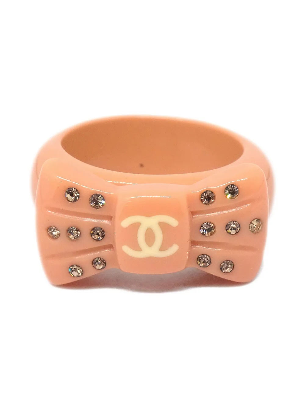 CHANEL Pre-Owned 2002 bow ring | Orange | Image 1
