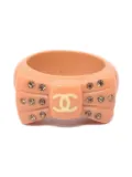 CHANEL Pre-Owned 2002 bow ring - Orange