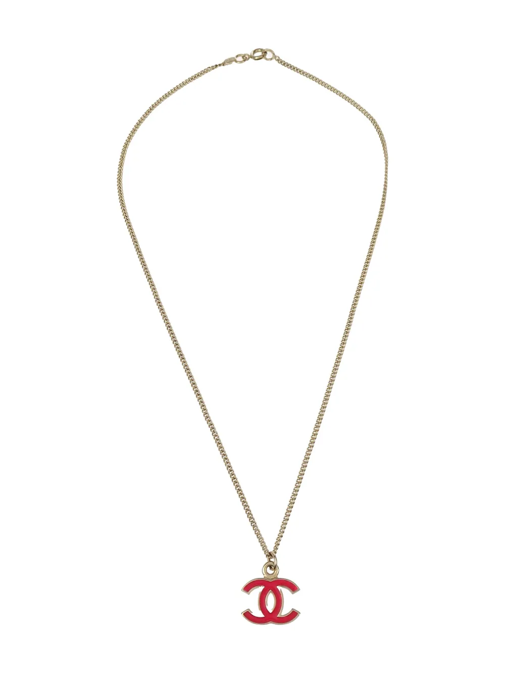 CHANEL Pre-Owned collier à pendentif CC (années 2004) | argent | Image 1