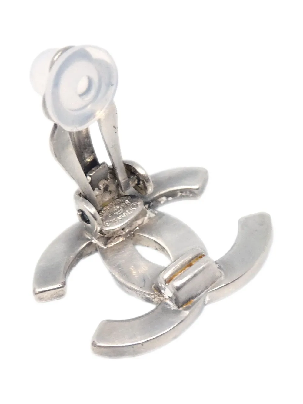 Pre-owned Chanel 1998 Cc-logo Clip-on Earrings