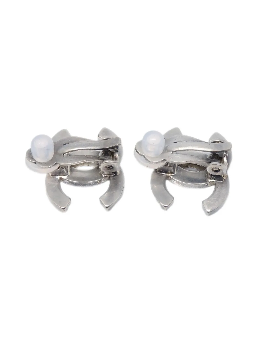 Pre-owned Chanel 1998 Cc-logo Clip-on Earrings