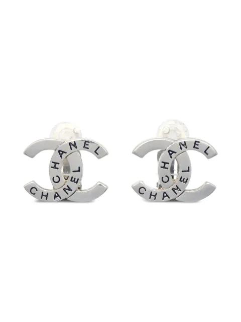CHANEL Pre-Owned 1998 CC-logo clip-on earrings