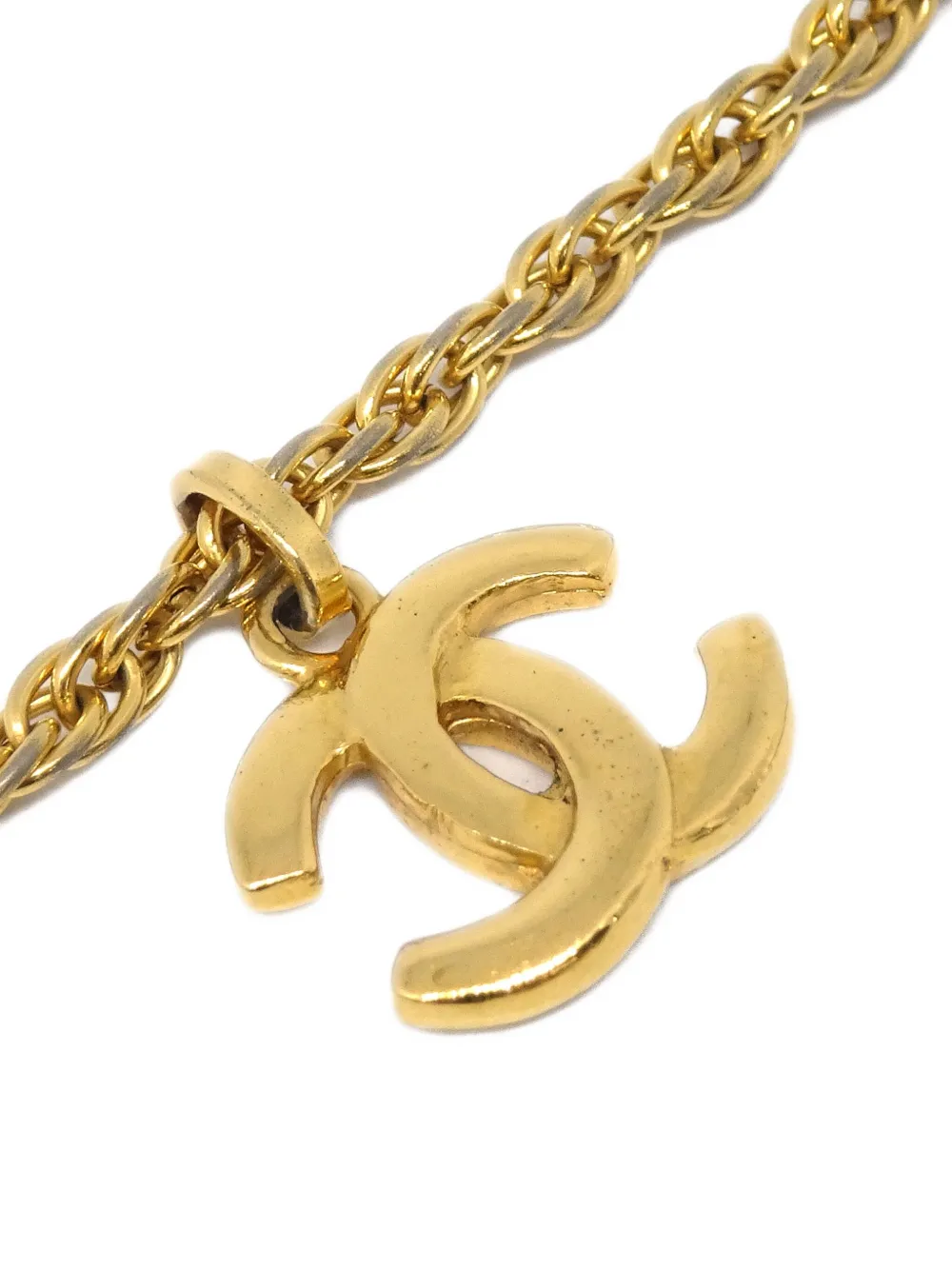 Pre-owned Chanel 1990-2000s Cc-pendant Necklace