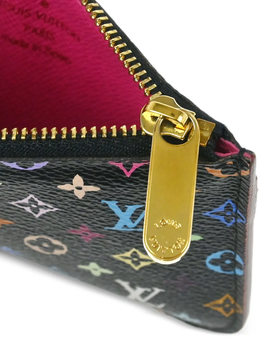 Pre-owned Louis Vuitton X Takashi Murakami 2012 Monogram Multicolour Wallet In Black