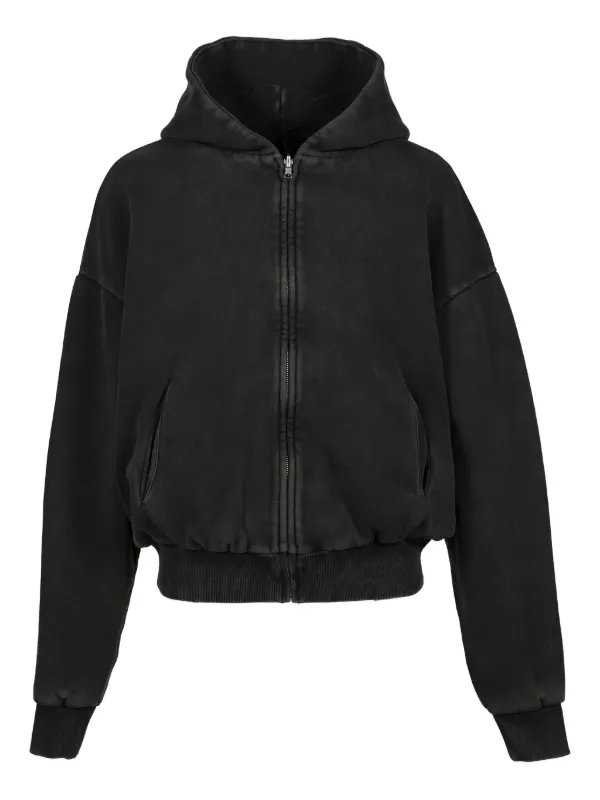 ENTIRE STUDIOS Cotton zip-up Hoodie | Black | FARFETCH RO