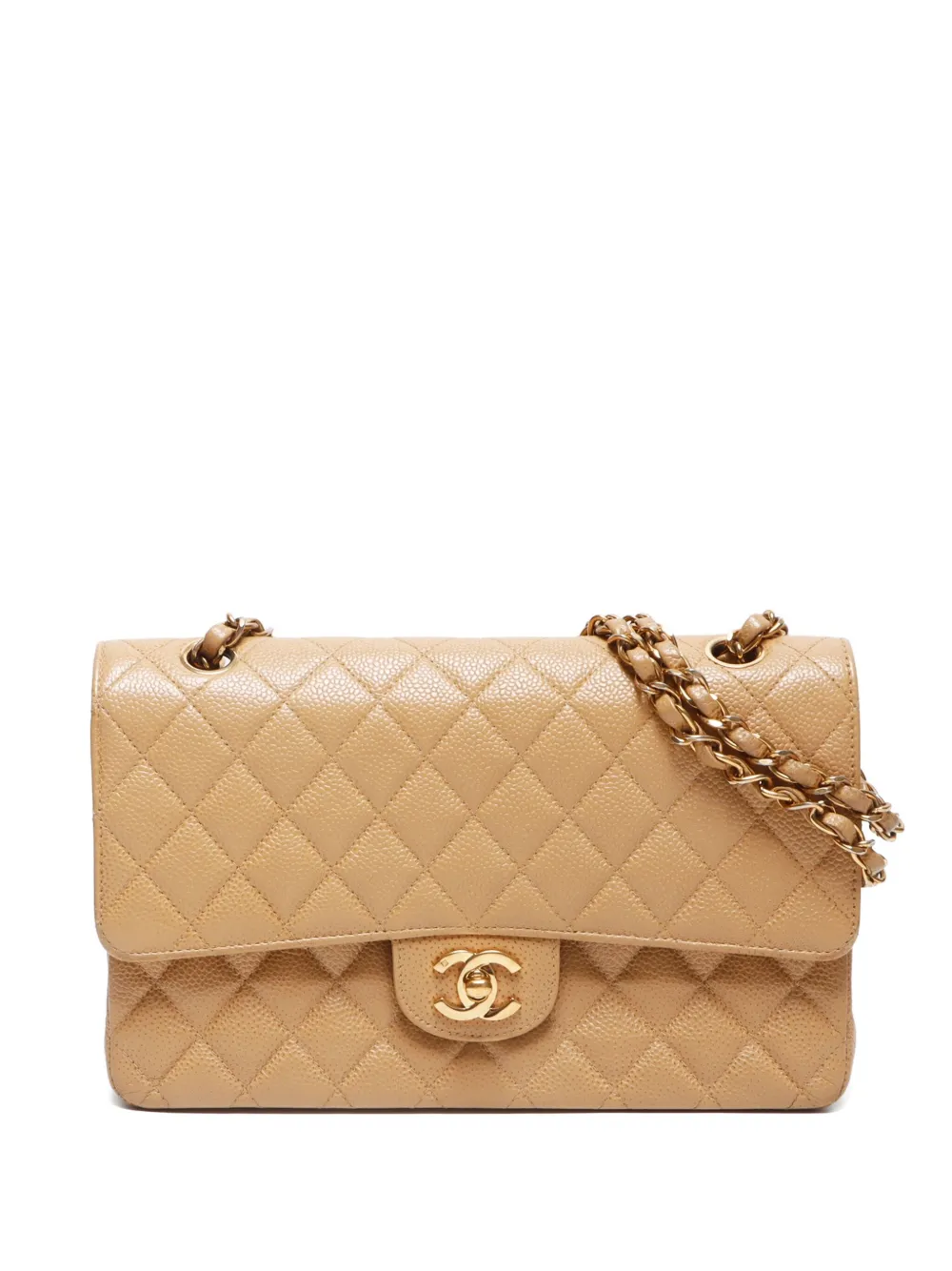 CHANEL Pre-Owned 2002-2003 Double Flap shoulder bag | Neutrals | Image 1