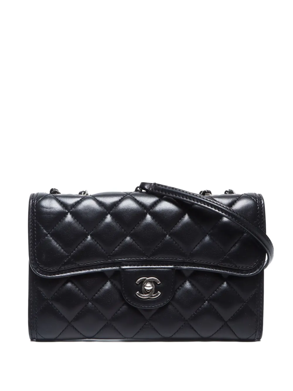 CHANEL Pre-Owned 2013-2014 フラップ ショルダーバッグ - ブラック CHANEL Pre-Owned 2013-2014 フラップ ショルダーバッグ - ブラック