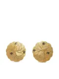 CHANEL Pre-Owned 1990-2000s CC-engraved clip-on earrings - Gold