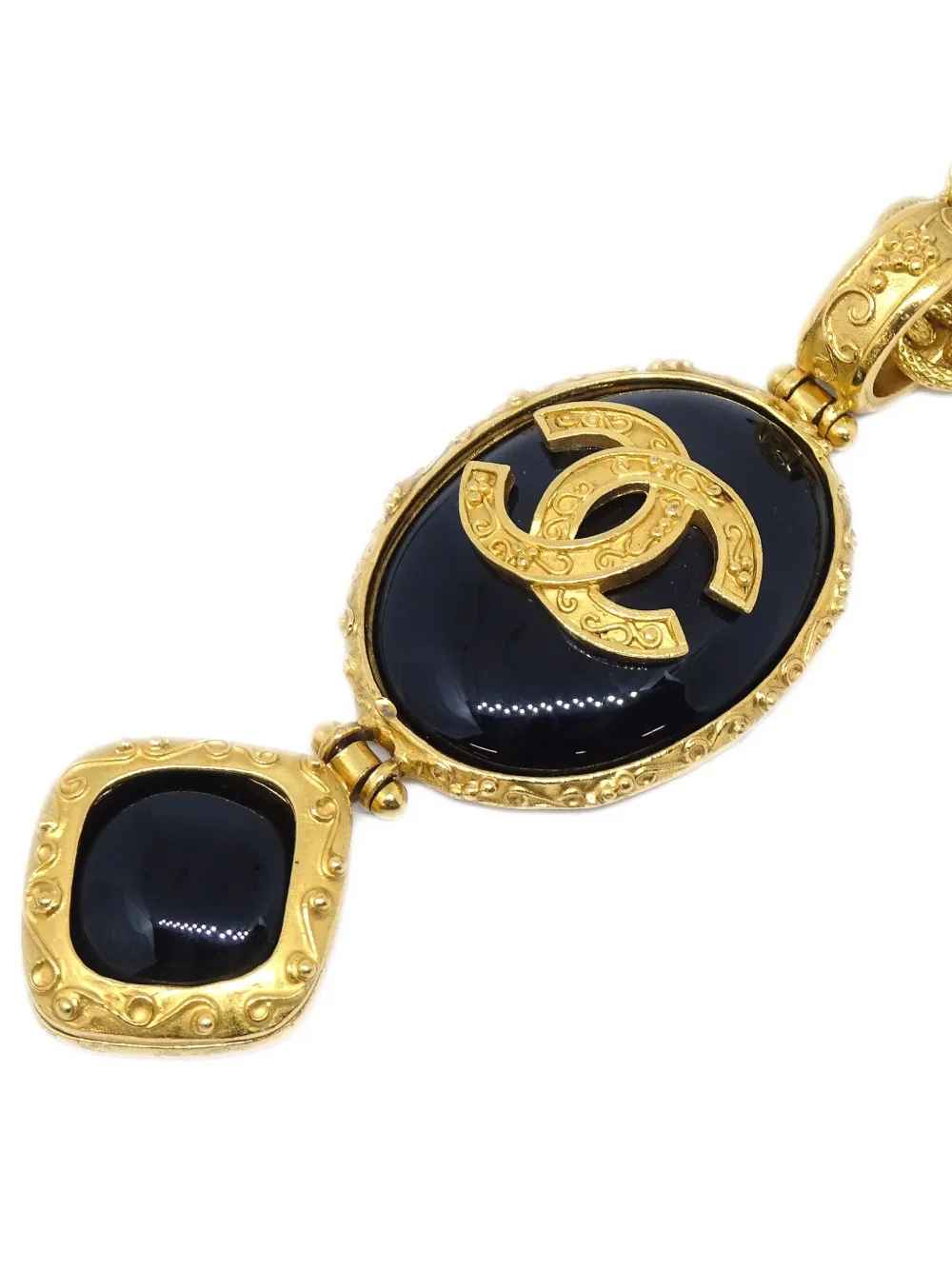 CHANEL Pre-Owned collier à pendentif CC (1996) | Image 2