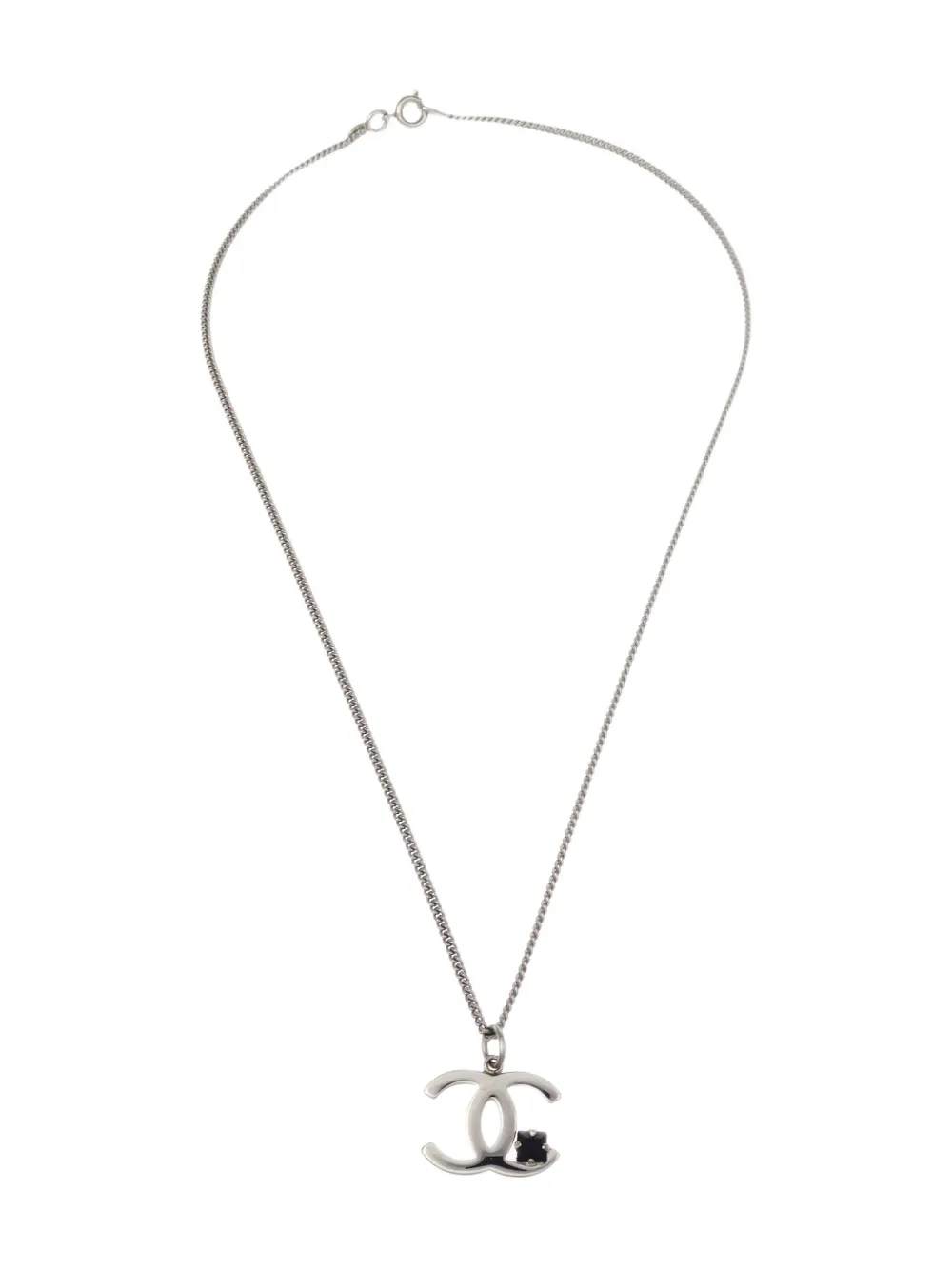 CHANEL Pre-Owned collier à pendentif CC (2005) | argent | Image 1