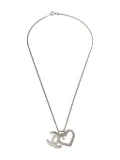 CHANEL Pre-Owned 2004 heart-pendant necklace - Silver