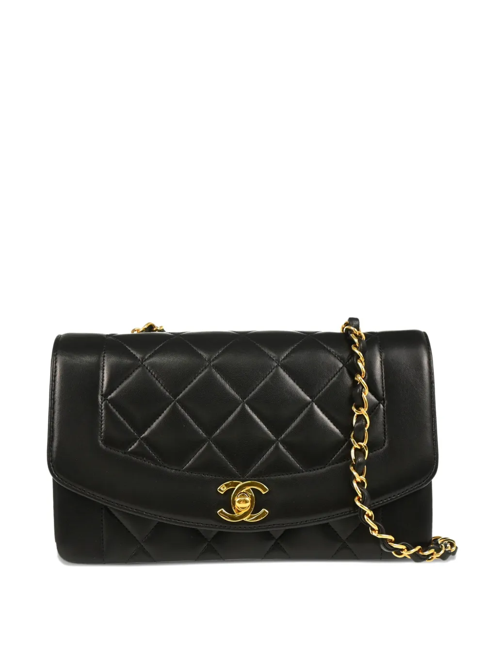 CHANEL Pre-Owned 1995 small Diana shoulder bag - Nero