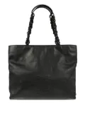 CHANEL Pre-Owned 1998 stitched interlocking CC logo tote bag - Black