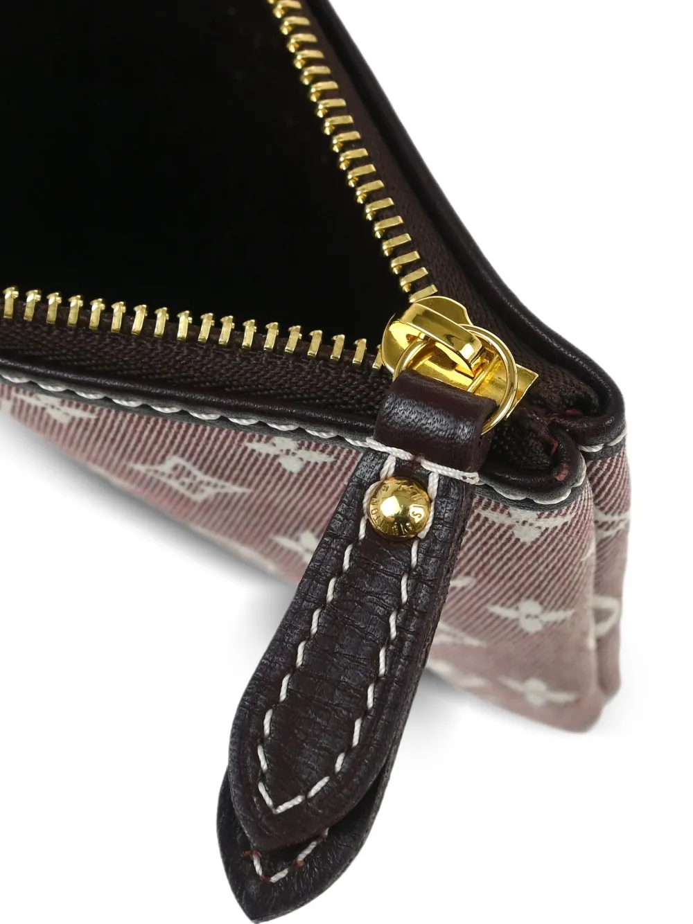 Pre-owned Louis Vuitton 2010 Pochette Cles Coin Purse In Brown