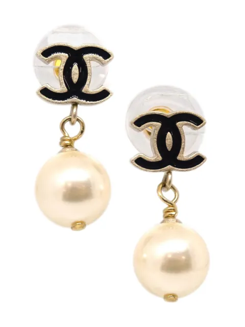 CHANEL Pre-Owned أقراط CC متدلية 2011
