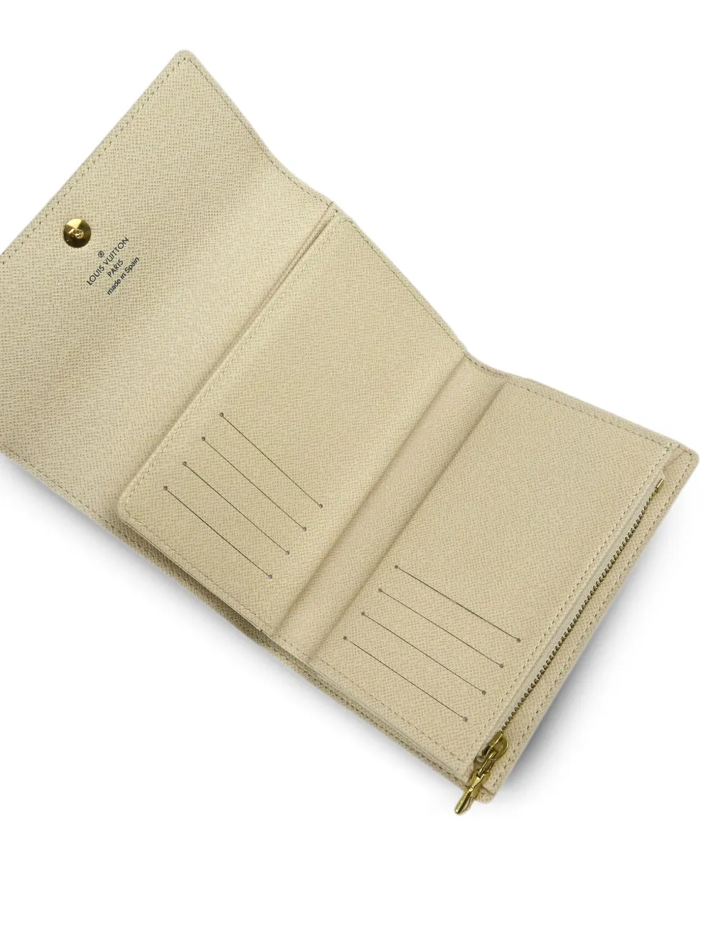 Pre-owned Louis Vuitton 2010 Alexandra Wallet In White