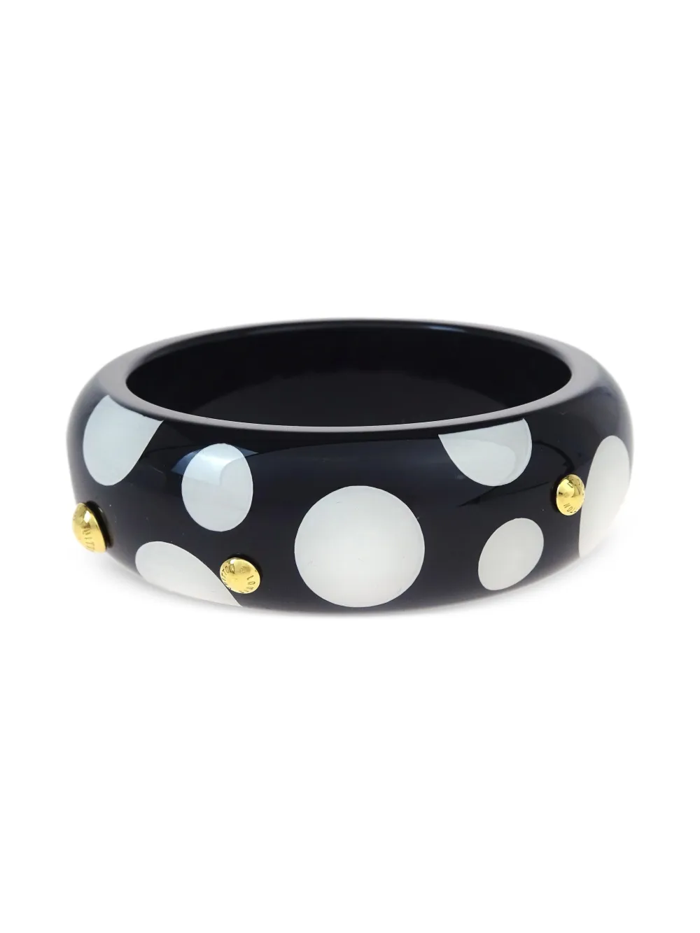 Louis Vuitton Pre-Owned x Yayoi Kusama 2012 Dot Infinity GM bangle | Black | Image 1