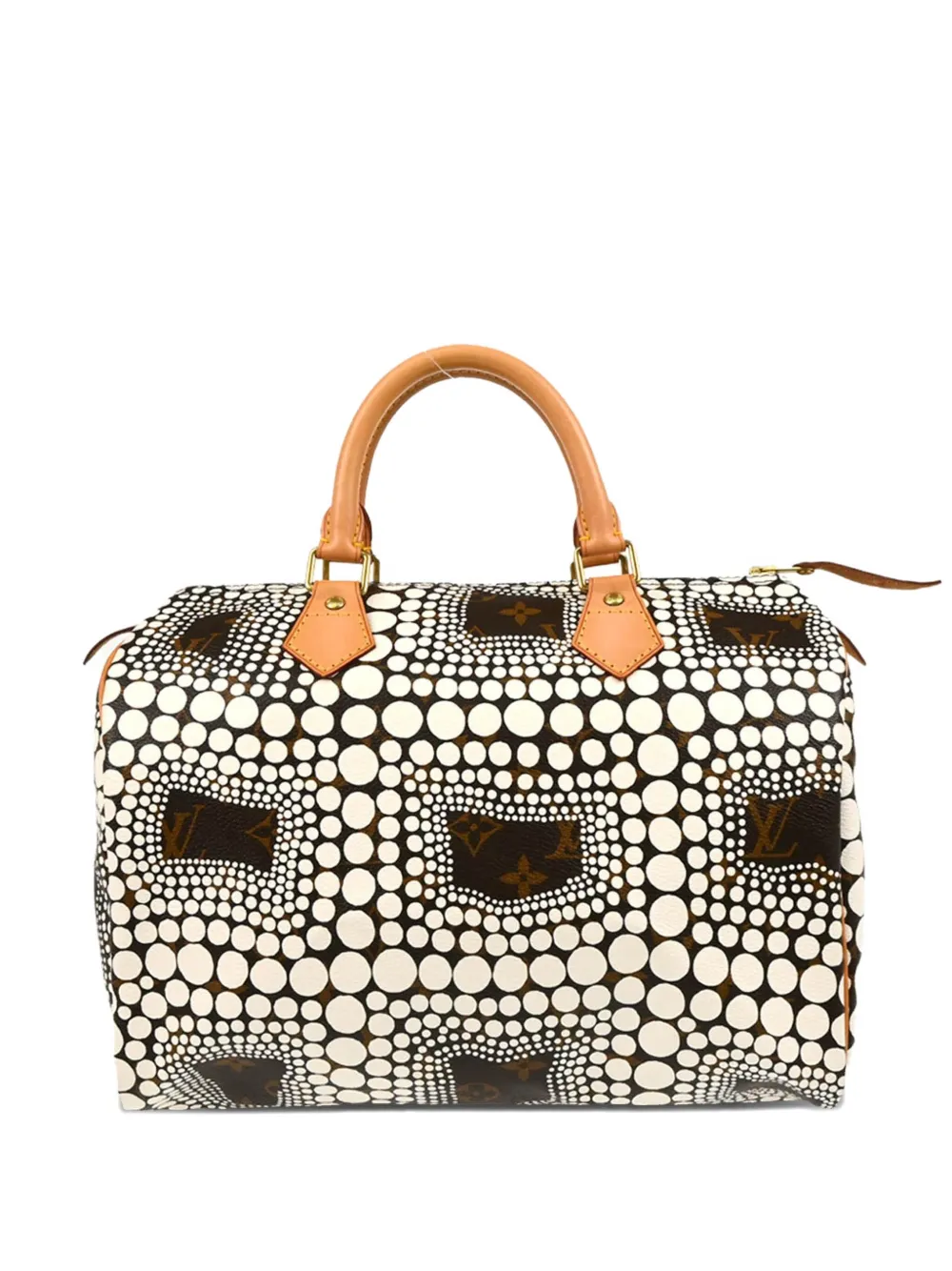 Louis Vuitton Pre-Owned x Yayoi Kusama Pre-owned Dots Speedy 30 handväska från 2012 | brun | Image 1
