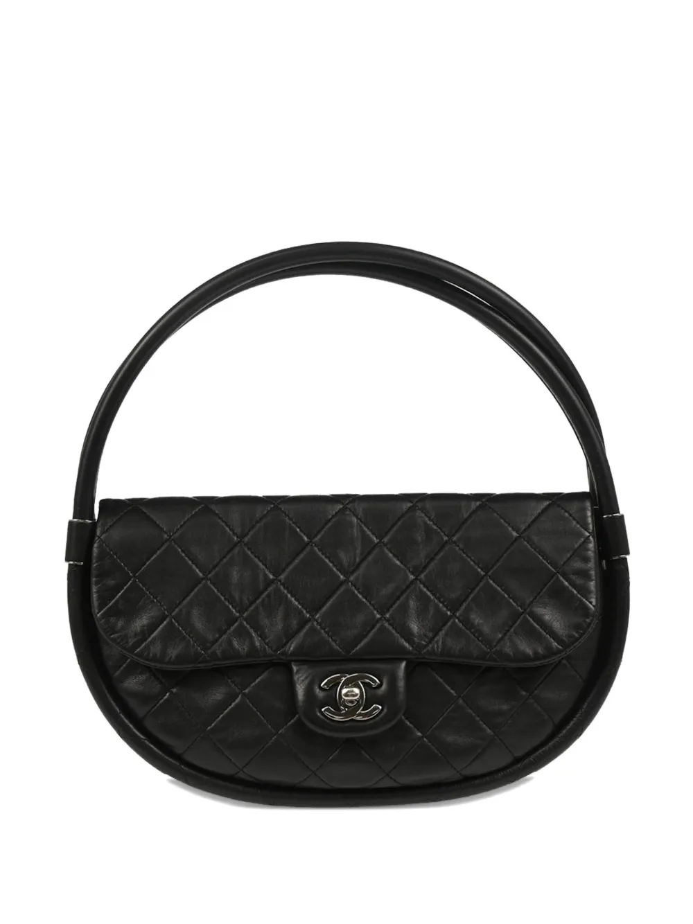 CHANEL Pre-Owned 2014 フラフープ ハンドバッグ - ブラック CHANEL Pre-Owned 2014 フラフープ ハンドバッグ - ブラック