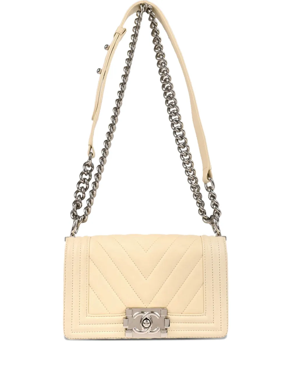 CHANEL Pre-Owned 2016 ボーイ ショルダーバッグ S - ホワイト CHANEL Pre-Owned 2016 ボーイ ショルダーバッグ S - ホワイト