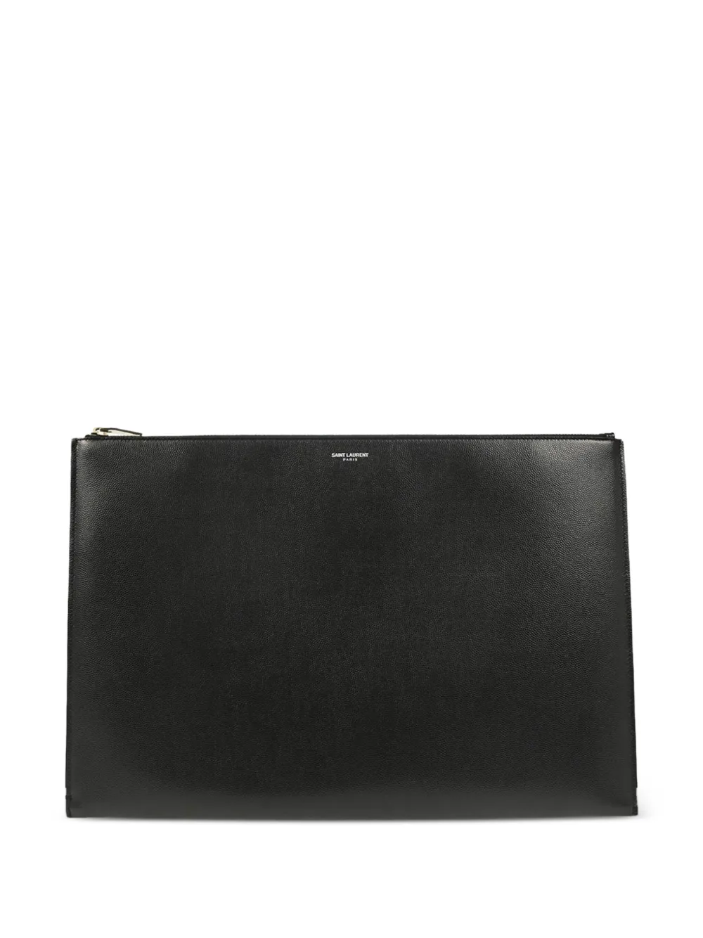 Saint Laurent Pre-Owned 2010s logo-print clutch bag | Black | Image 1