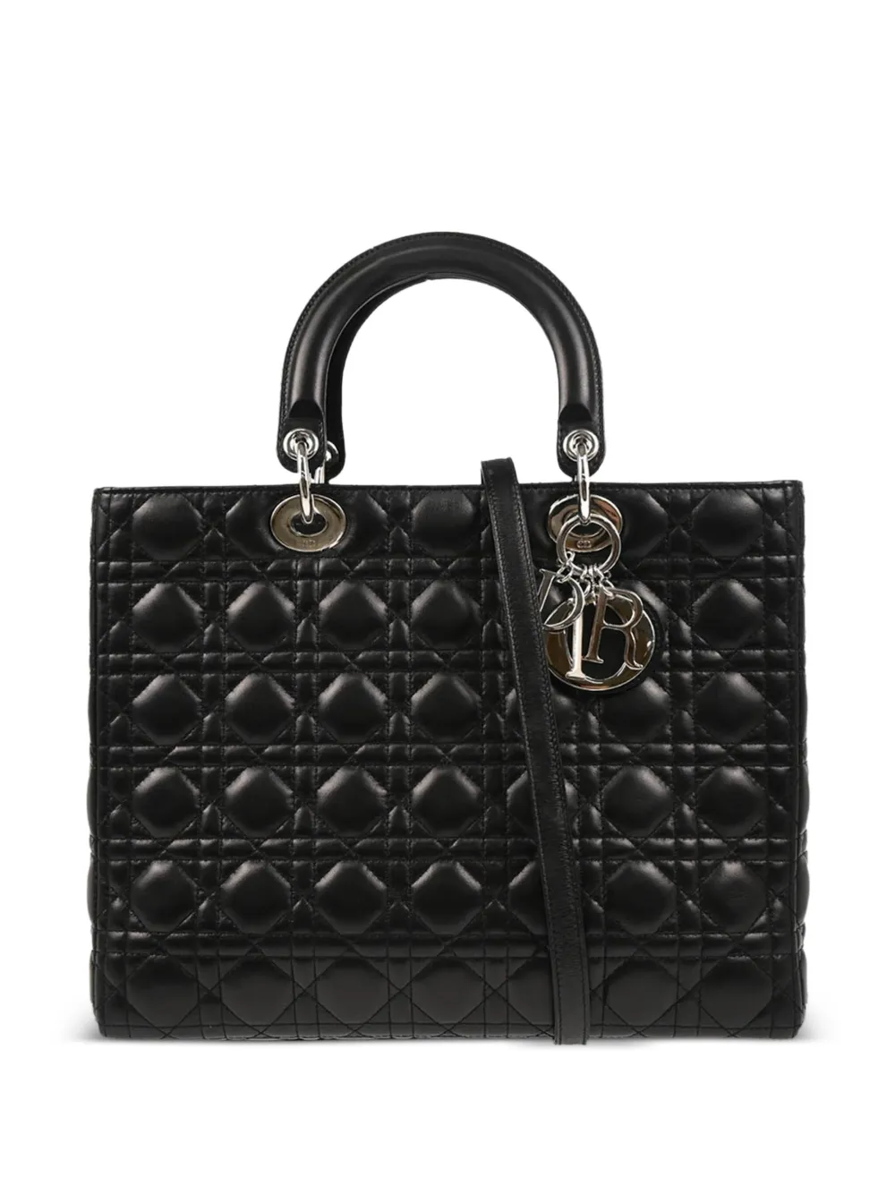 Christian Dior Pre-Owned 2011 レディ ディオール ハンドバッグ - ブラック Christian Dior Pre-Owned 2011 レディ ディオール ハンドバッグ - ブラック