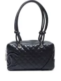 CHANEL Pre-Owned 2005-2006 mini Cambon Line Boston bag - Black