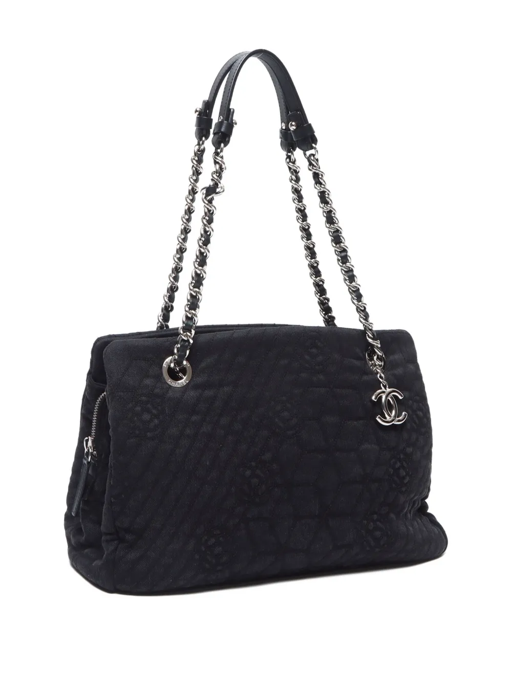 Pre-owned Chanel 2012 Camellia Canvas Shoulder Bag