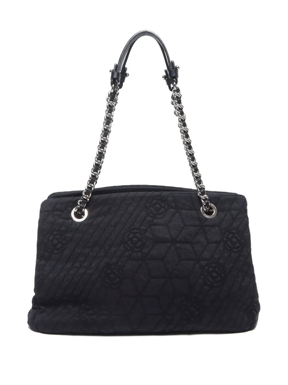 Pre-owned Chanel 2012 Camellia Canvas Shoulder Bag