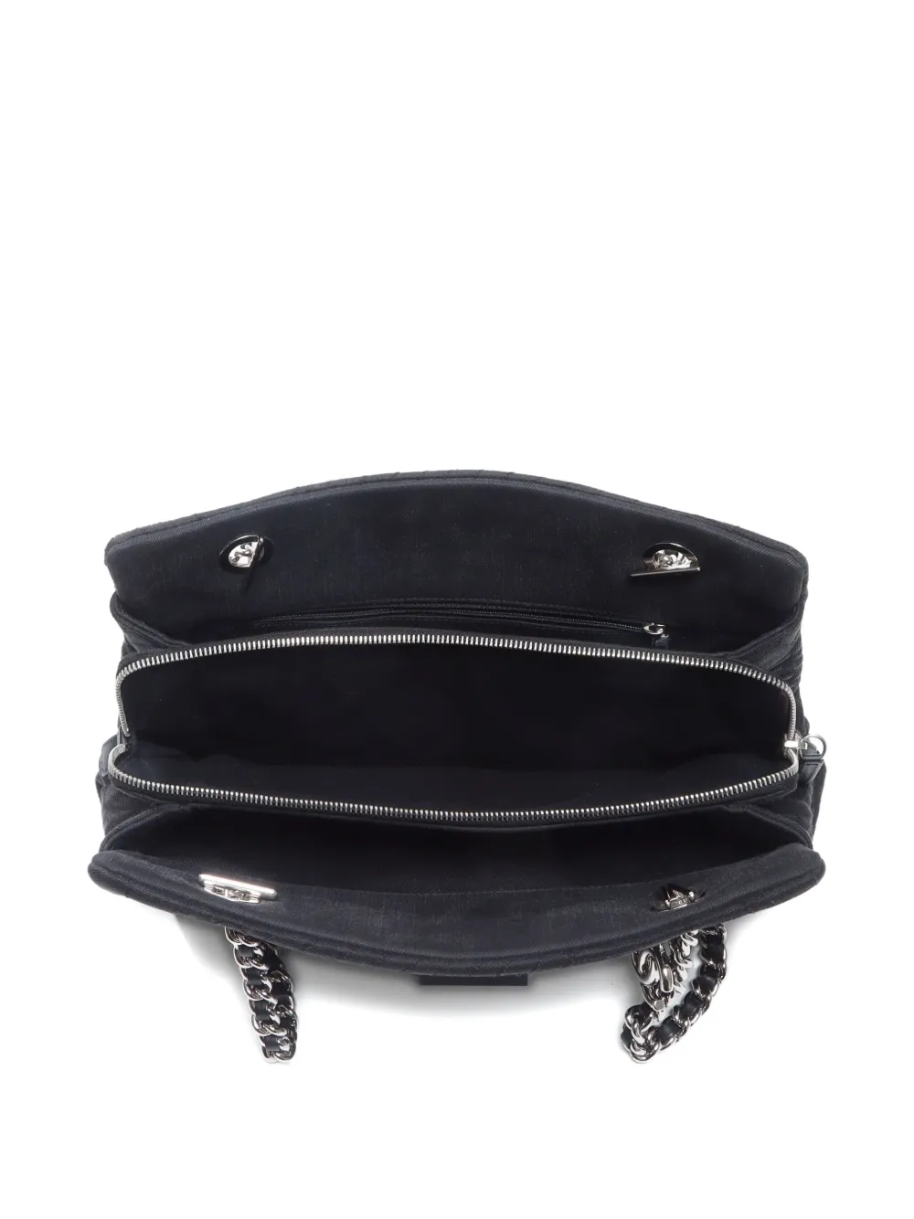 Pre-owned Chanel 2012 Camellia Canvas Shoulder Bag