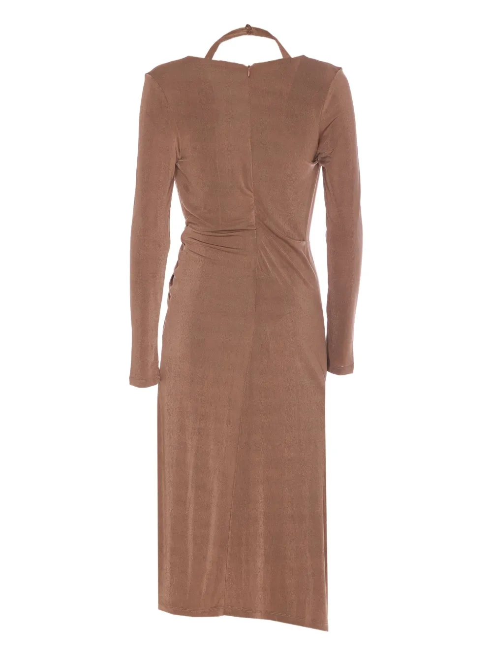 Eleh asymmetric dress - Bruin