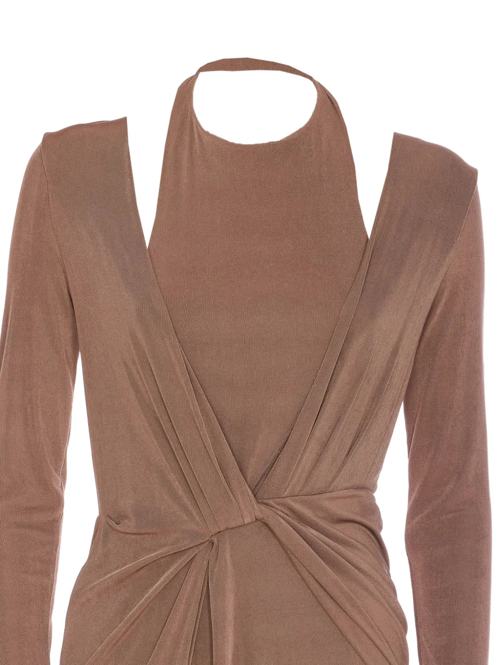 Eleh Asymmetrische jurk Bruin