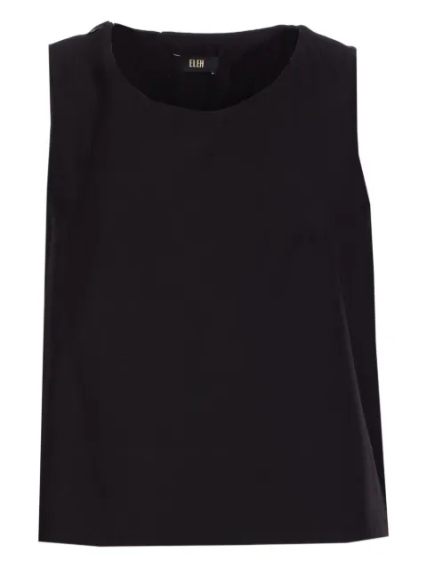 Eleh contrasting-border top 